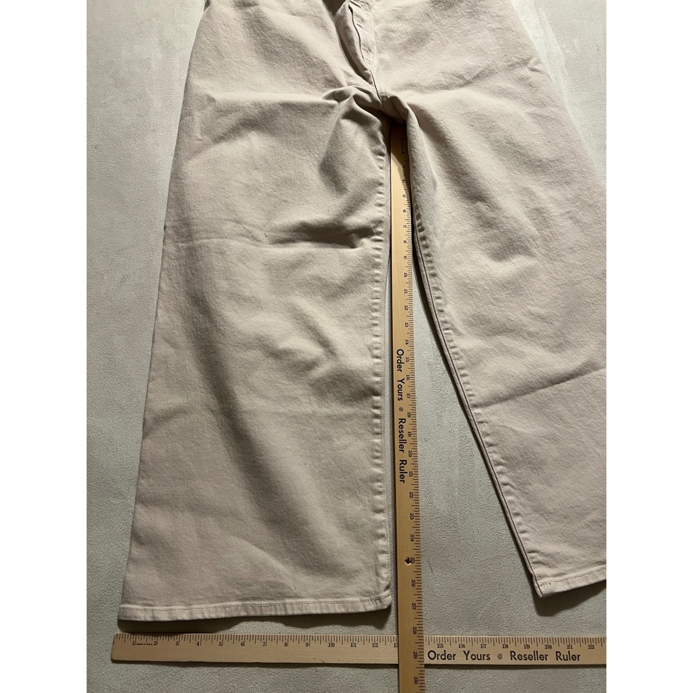 Universal Thread Womens Sailor Wide Leg High Rise Jeans Cream Beige 16 Regular - Picture 3 of 13